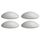Bumms Türstopper für Boden und Wand Grau selbstklebend ohne bohren [4 Stück] - Ø 60 mm - Wandpuffer für Wandschutz aus Gummi - Türpuffer für Türanschlag, Türgriffschutz bei Wänden