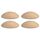Bumms Türstopper für Boden und Wand Beige selbstklebend ohne bohren [4 Stück] - Ø 60 mm - Wandpuffer für Wandschutz aus Gummi - Türpuffer für Türanschlag, Türgriffschutz bei Wänden