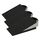 Westcott Türstopper in Keilform Schwarz | Gummi Türstopper mit Edelstahl Griff | Rutschfeste Unterfläche | Passend für alle Türen und Böden | 12cm x 5cm x 3cm | E-19000 00 (Packung mit 3)
