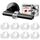 Türklinkenpuffer - 8er Set Türstopper Klinke, Transparente Türstopper für Türklinke, Türgriff und Fensterklinke Anschlagdämpfer Stopper zum Schutz vor Macken, Ø18mm, Für die meisten Türgriffe Geeignet