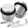 PLURI - Premium Türstopper Boden Edelstahl [2er Set] - GRATIS Befestigungsmaterial, Bodentürstopper zum Schrauben inkl. Schrauben & Dübel – Gummi-Puffer schützt Türgriff, Türklinke und Wand