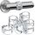 Strongest Home 8er-Pack Türstopper für Türgriffe - Transparente & unsichtbare Wandtürstopper, beschädigungsfreie Glastürstopper für Duschtüren, ohne Kleber, passend für alle Türgriffe