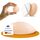 homeXpert Türstopper Wand Beige selbstklebend [10 Stück] - Ø 40 mm - kleiner Wandpuffer für Wandschutz - Türpuffer Wand für Türanschlag, Türgriffschutz, Türklinken Stopper