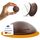homeXpert Türstopper Wand Braun selbstklebend [10 Stück] - Ø 40 mm - kleiner Wandpuffer für Wandschutz - Türpuffer Wand für Türanschlag, Türgriffschutz, Türklinken Stopper