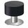 PLURI Premium Türstopper Wand selbstklebend 1er Set Schwarz Wandpuffer Gummipuffer Bodentürstopper Türstopper Türgriff Wandschutz Türbügel Wandmontage Bodenmontage