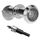 Türspion mit Sichtschutz 200° Weitwinkel Optische Glaslinsen Bohrloch Ø 16mm Spion mit Bohrer Einstellbare Länge Türspion für 35-60mm Dicke Türen (Silber)