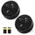 Geevon Wassermelder, 100dB Wassersensor Alarm Flut-Detektor für Keller, Badezimmer, Waschküche, Küchen, Garagen und Dachböden, Wasseralarm (Batterie enthalten) (Schwarz 2 Packungen)