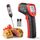 Eventek Infrarot Thermometer, -50°C ~ 600°C Temperaturmessgerät with 304 Fleischthermometer, Berührungsloses Digitales Laser Thermometer, Einstellbarer Emissionsgrad für Küche/Grill/Kühlung/Industrie