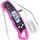 CIRYCASE Fleischthermometer Digital, Sofort Lesen Bratenthermometer Ofenthermometer, Externe Lange Sonde mit 102cm-Edelstahlkabel, Zeigerthermometer, Backofenthermometer für Küche, BBQ, Ofen,Sound Bar