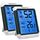 ThermoPro TP55 digitales Thermo-Hygrometer Innen Thermometer Hygrometer Temperatur- und Luftfeuchtigkeitmessgerät mit Indikator 2er Set für Raumklimakontrolle
