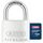 ABUS Vorhängeschloss Titalium 64TI/45 gl.-6455 - gleichschließend - Kellerschloss mit Schlosskörper aus Spezial-Aluminium - gehärteter Stahlbügel - ABUS-Sicherheitslevel 5