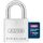 ABUS Vorhängeschloss Titalium 64TI/25 gl.-6256 - gleichschließend - Schlosskörper aus Spezial-Aluminium - gehärteter Stahlbügel - ABUS-Sicherheitslevel 3 - Silber