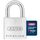 ABUS Vorhängeschloss Titalium 64TI/20 gl.-6206 - gleichschließend - Schlosskörper aus Spezial-Aluminium - gehärteter Stahlbügel - ABUS-Sicherheitslevel 3 - Silber