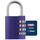ABUS Zahlenschloss 145/40 Lila - Kofferschloss, Spindschloss u. v. m. - Aluminium-Vorhängeschloss - individuell Einstellbarer Zahlencode - ABUS-Sicherheitslevel 4