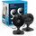 GNCC 2-Pack überwachungskamera Innen mit Nachtsicht, 1080P HD WLAN Indoor Kamera, Zwei-Wege-Audio, PIR Bewegungserkennung, mit Alexa/Google Home, 2.4Ghz WiFi, Cloud-Abonnement/SD Speicher, Schwarz
