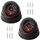 GOMETY 2 pcs Dummy Kamera, Dome Überwachungskamera Attrappe mit Rot Blinkender LED Fake Attrappe Kamera Dummy Kamera Attrappe Fake Camera für Zuhause und Büro Überwachung, Attrappe