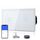 BSEED Doppelschalter Smart Alexa Lichtschalter aus Glas, WiFi Touch Wandschalter 1 Fach 1 Weg (Neutralleiter Erforderlich), Alexa/Tuya/Google Home-kompatible 157mm * 86mm Weiß