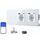 BSEED WLAN Lichtschalter(Neutralleiter Erforderlich), 2 Fach 1 Weg Schalter mit 2 Non-Wifi Steckdose mit USB C aus Glas, Wifi Schalter Kompatibel mit Alexa/Tuya/Google Home/SAMRT LIFE, Weiß
