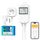 Meross Smart Thermostat Steckdose für HomeKit Digital WLAN Temperaturregler WiFi Heizungsthermostat Steckdose mit Fühler für Heizung und Kühlung 16 A, 2,4GHz, Weiß