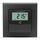 Homematic IP Temperatur- und Luftfeuchtigkeitssensor mit Display – innen, Smart Home, anthrazit, steuert Heizkörper/Fußbodenheizung per App, Alexa, Temperaturmessung, Energie sparen, 160551A0