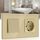 BSEED Lichtschalter mit Steckdose 1 Fach 2 Wege,10A Kristall Glas Platte Wandschalter mit 16A Schuko Steckdose Gold,Physische Unterputz Wechselschalter mit Steckdose- 157mm