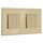 BSEED Lichtschalter 3 Fach 1 Weg +3 Fach 1 Weg Glas Lichtschalter Unterputz Taste Schalter Wandschalter Gold Kristall Kippschalter