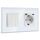 BSEED Lichtschalter mit Steckdose 3 Fach 1 Weg,Wandschalter mit 16A Schuko Steckdose mit USB Anschluss (Max. 2.1A) Typ C Port Weiß,Physische Unterputz Wandschalter mit Steckdose- 157mm