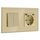 BSEED Lichtschalter mit Steckdose 2 Fach 1 Weg,Wandschalter mit 16A Schuko Steckdose mit USB Anschluss (Max. 2.1A) Typ C Port Gold,Physische Unterputz Wandschalter mit Steckdose- 157mm