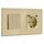 BSEED Lichtschalter mit Steckdose 3 Fach 1 Weg,Wandschalter mit 16A Schuko Steckdose mit USB Anschluss (Max. 2.1A) Typ C Port Gold,Physische Unterputz Wandschalter mit Steckdose- 157mm