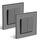 BSEED Lichtschalter 2 Fach 1 Weg Glas Lichtschalter Unterputz Taste Schalter Wandschalter Grau Kristall Kippschalter 2Pack