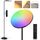 SIBRILLE LED Stehlampe Wohnzimmer RGB, 36W Superhelle Moderne Stehlampe Dimmbar mit Fernbedienung, 3000K-6000K Deckenfluter LED Leselampe Standleuchte Stehleuchte für Wohnzimmer Schlafzimmer Büro