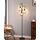 EDISHINE Stehlampe Wohnzimmer 166cm, Vintage Standleuchte Dimmbar, Industrial Stehleuchte Schwarz mit LED E27 Leuchtmittel, 3 Käfig Lampenschirm aus Metall, für Modern Deko Schlafzimmer, Geschenk