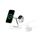 Belkin BoostCharge Pro 3-in-1 Qi2 Kabelloses Ladegerät, MagSafe-Kompatibles Ladegerät, Induktive Ladestation für die Apple iPhone 17, Air, 16, Pixelsnap, Apple Watch, AirPods, inkl. Netzteil – Weiß