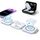 ZUMSEY 3 in 1 Faltbare ladestation, Apple Ladestation Für Apple Watch und iPhone, Wireless Charger für iPhone 17 Pro Max 16 15 14 13 12/iWatch Ultra 3/11/10/9/Ultra 2/Ultra/8/7/SE/AirPods Pro 3/4/3/2