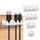 URAQT Kabelclips Kabelhalter, 5 Stück Vielzwecke Kabelführung Kabel Organizer Set für Schreibtisch, Netzkabel, USB Ladekabel, Ladegeräte, Audiokabel (mini-Weiss)