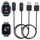 2-Stück Magnetisches Ladekabel Kompatibel mit Xplora X5 / X4, (Nicht für X6 Play) Tragbares USB-Kabel Ersatz Ladegerät Charging Cable,Schwarz & Schwarz