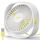 EasyAcc USB Ventilator, Mini Ventilator, Leise USB Tischventilator mit 2 Jahre Garantie, Starker Exquisit Lüfter und 3 Geschwindigkeiten, 360 Grad Drehung Desk Fan für Schreibtisch,Zuhause,Büro - Weiß