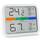 LIORQUE Digitales Thermometer Innen Hygrometer digital Thermo-Hygrometer mit Magnet, MIN/MAX- Aufzeichnungen Zimmerthermometer, inkl. Batterie, Weiß