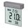 TFA Dostmann Vision digitales Fensterthermometer aussen, 30.1025, selbstklebend, großes Display mit Außentemperatur, Höchst- und Tiefstwerte, 97 x 22 x 105 mm, Silber