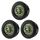 ZHITING Hygrometer Thermometer Mini Digital Temperatur Luftfeuchtigkeitsmessgerät Rund Humidity Meter für Innenräume, Gewächshäuser, Terrarien, Gitarrenkoffer,Humidor, Inkubatoren & Glas (3er Pack)
