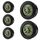 ZHITING Hygrometer Thermometer Mini Digital Temperatur Luftfeuchtigkeitsmessgerät Rund Humidity Meter für Innenräume, Gewächshäuser, Terrarien, Gitarrenkoffer,Humidor, Inkubatoren & Glas (5er Pack)