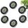 Dictien Mini Hygrometer Digital, ℃/℉ Verstellbar, 6pcs, Schwarz, Freistehend, Für Haus, Schule, Weinkeller, Gewächshaus, Keller, Lager