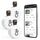 ORIA Bluetooth Thermometer Hygrometer, 3 Stk. Mini Innen Temperatur- Feuchtigkeitssensor mit APP, Daten Export, kompatibel mit iOS/Android, für Wohnzimmer, Babyzimmer, Haus