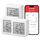 SwitchBot Thermometer Hygrometer Innen, Digital Hygrometer Bluetooth Thermo-Hygrometer mit APP, Taupunkt/VPD/Absolute Feuchtigkeitssensor (3er-Pack)