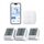 X-Sense WLAN Thermometer Hygrometer Innen, Mini Raumthermometer mit X-Sense App, Angepasster Komfortbereich, Thermo-Hygro-Datenlogger, kompatibel mit Alexa, 3 Sensoren und 1 Basisstation SBS50
