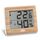 ADE Digitales Thermometer und Hygrometer für innen | Luftfeuchtigkeitsmesser | Bambus