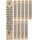 TFA Dostmann 12.1004 Analoges Innenthermometer, hohe Genauigkeit, aus massiven Buchenholz, 10er Set