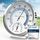 MAVORI® 2in1 Hygrometer innen analog und Thermometer analog innen aus Edelstahl - Thermometer Hygrometer analog - Temperatur und Luftfeuchtigkeitsmesser innen für ein gesundes Raumklima - Ø 12,5cm