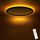 slochi LED Deckenleuchte, 22CM 15W 1500LM Deckenlampe Flach Dimmbar mit Fernbedienung, 1800K Nachtlicht Warm, 3000K-6500K Schlafzimmer Lampe für Schlafzimme Wohnzimmer Kinderzimmer Rund, Schwarz