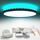 zemty 40CM LED Deckenleuchte Dimmbar, 36W 3200LM RGB Farbwechsel Deckenlampe mit Fernbedienung, 3000K-6000K Wasserfest Lampe Decke für Badezimmer Jugendzimmer Wohnzimmer Schlafzimmer Schwarz